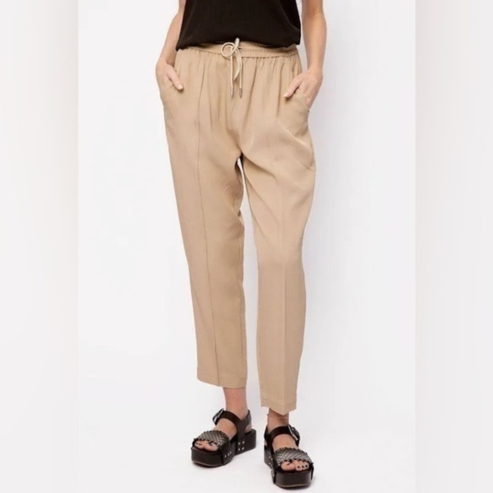 ATM Cropped Pull-On Pant in Dune